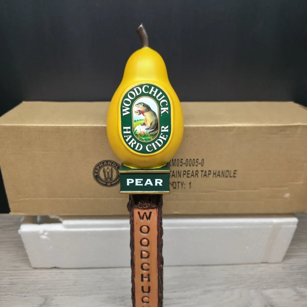 Green Mountain Woodchuck Hard Cider Pear Beer Tap Handle - New In Box